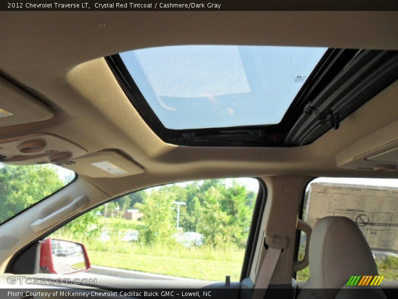 Crystal Red Tintcoat / Cashmere/Dark Gray 2012 Chevrolet Traverse LT