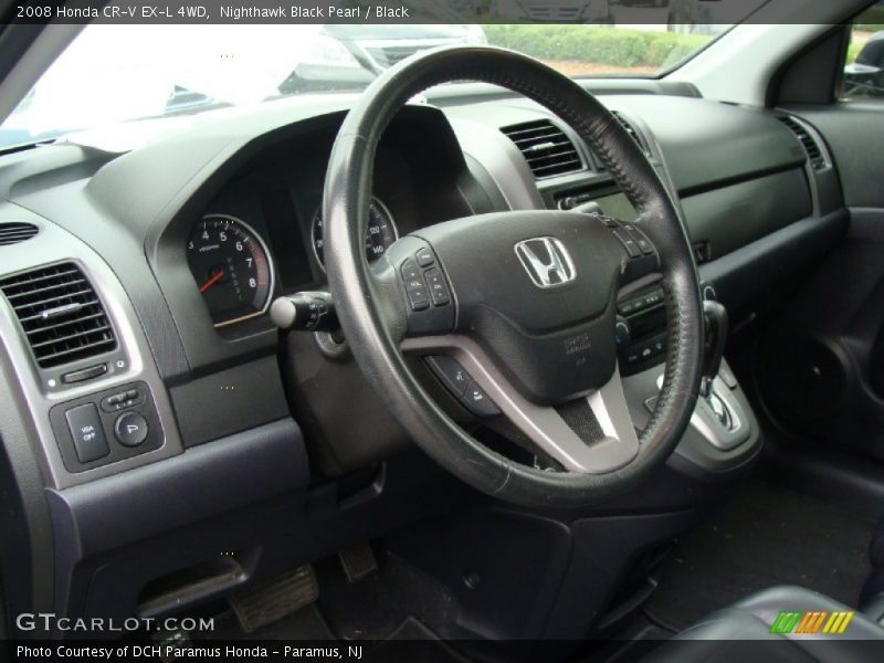 Nighthawk Black Pearl / Black 2008 Honda CR-V EX-L 4WD