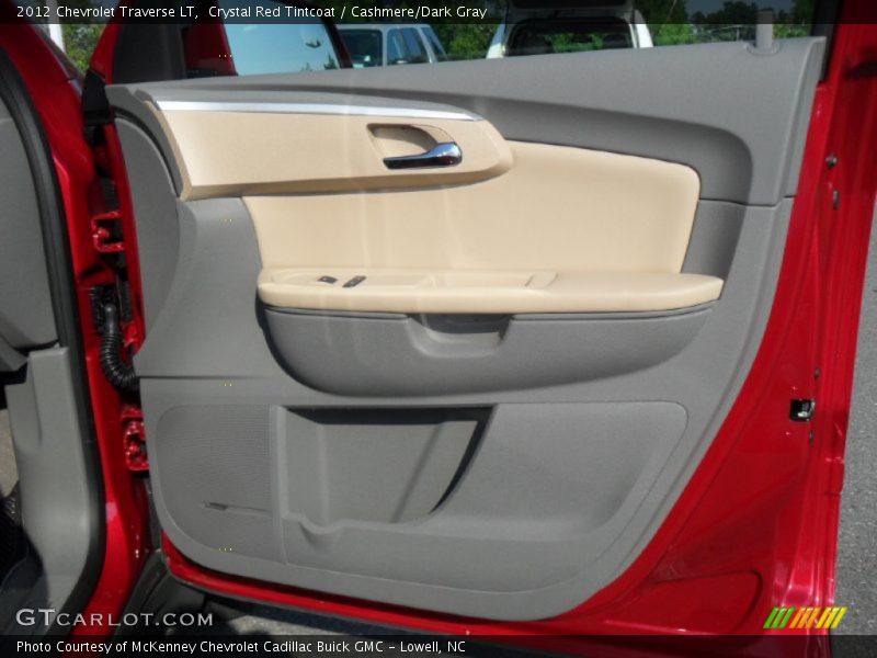 Crystal Red Tintcoat / Cashmere/Dark Gray 2012 Chevrolet Traverse LT