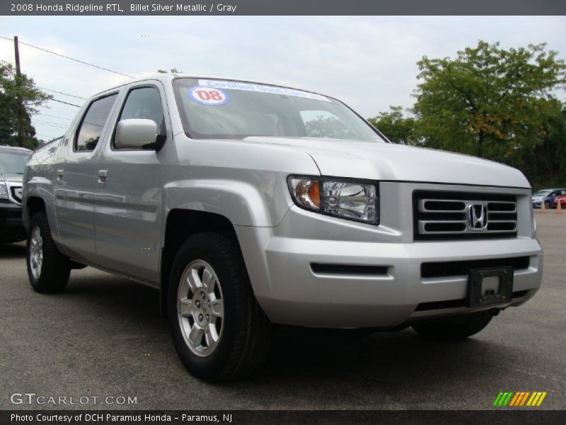 Billet Silver Metallic / Gray 2008 Honda Ridgeline RTL