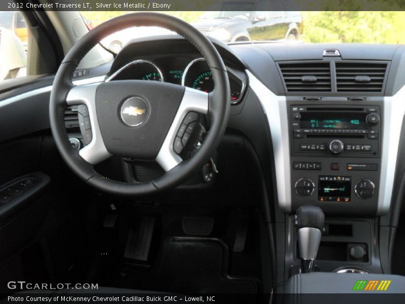 Silver Ice Metallic / Ebony 2012 Chevrolet Traverse LT