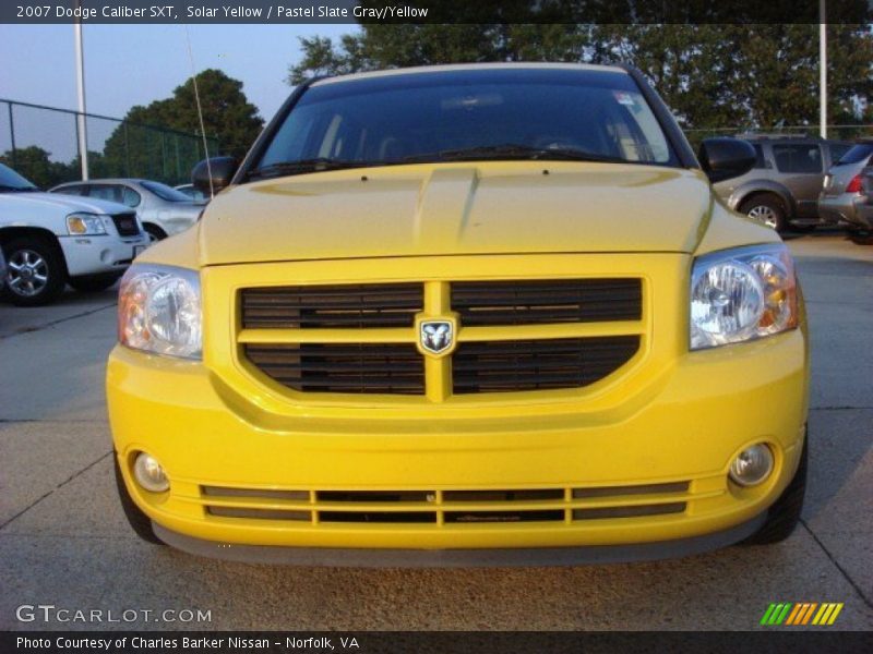 Solar Yellow / Pastel Slate Gray/Yellow 2007 Dodge Caliber SXT