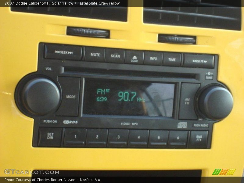 Solar Yellow / Pastel Slate Gray/Yellow 2007 Dodge Caliber SXT