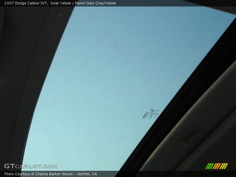 Solar Yellow / Pastel Slate Gray/Yellow 2007 Dodge Caliber SXT