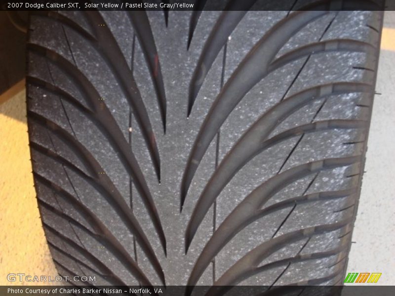 Solar Yellow / Pastel Slate Gray/Yellow 2007 Dodge Caliber SXT