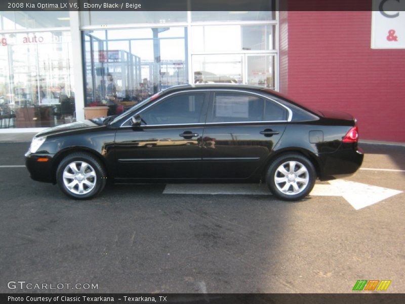 Ebony Black / Beige 2008 Kia Optima LX V6
