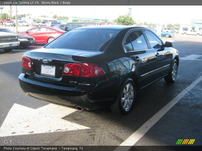 Ebony Black / Beige 2008 Kia Optima LX V6