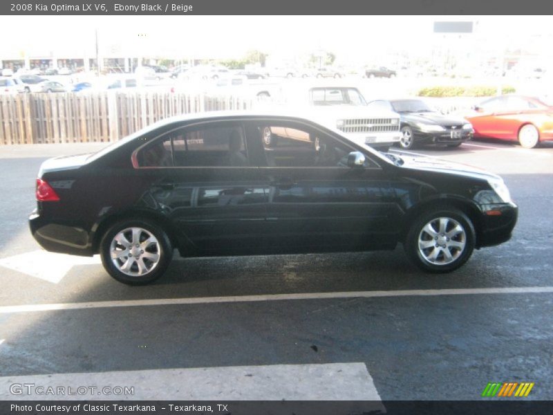 Ebony Black / Beige 2008 Kia Optima LX V6