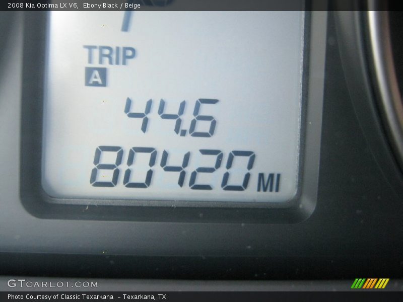 Ebony Black / Beige 2008 Kia Optima LX V6