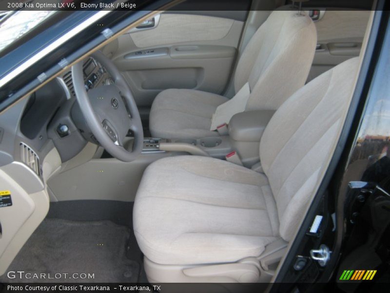 Ebony Black / Beige 2008 Kia Optima LX V6