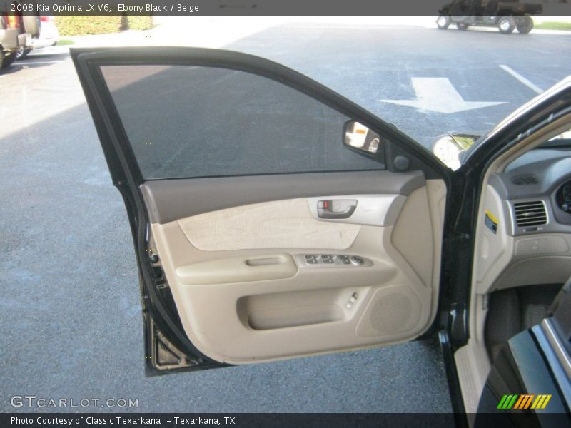 Ebony Black / Beige 2008 Kia Optima LX V6