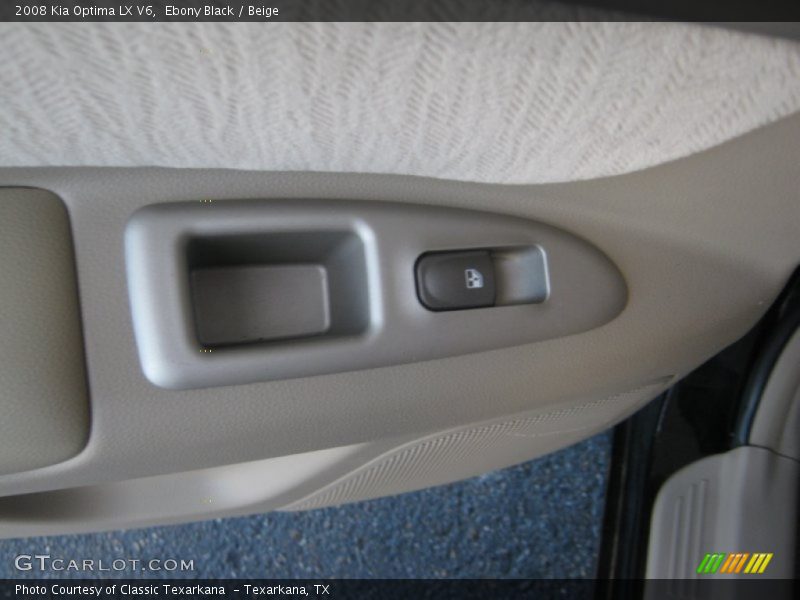 Ebony Black / Beige 2008 Kia Optima LX V6
