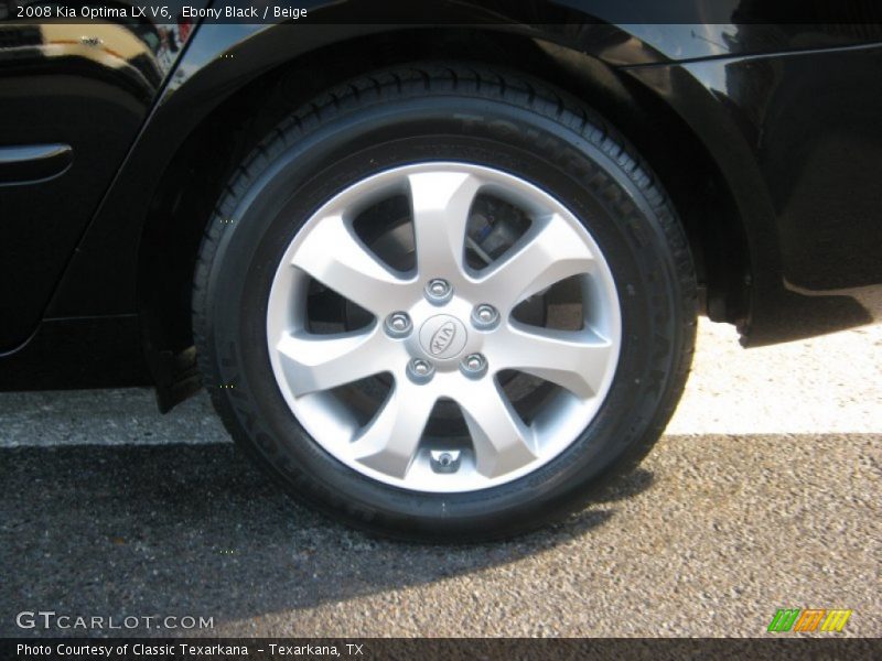 Ebony Black / Beige 2008 Kia Optima LX V6