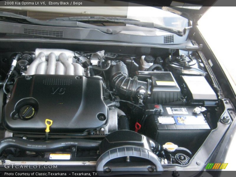 Ebony Black / Beige 2008 Kia Optima LX V6