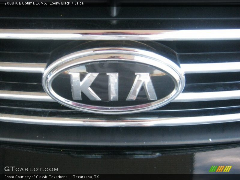 Ebony Black / Beige 2008 Kia Optima LX V6