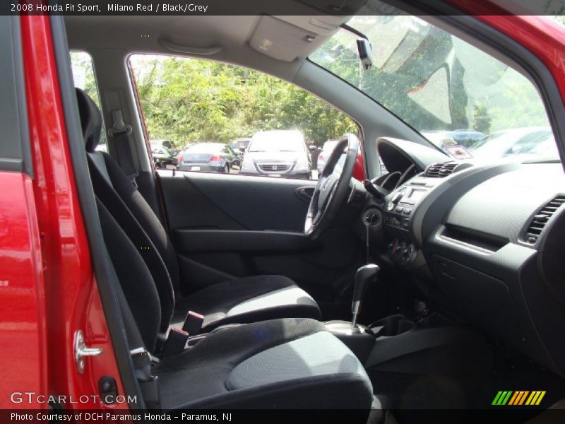 Milano Red / Black/Grey 2008 Honda Fit Sport