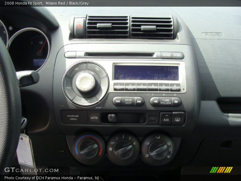 Milano Red / Black/Grey 2008 Honda Fit Sport