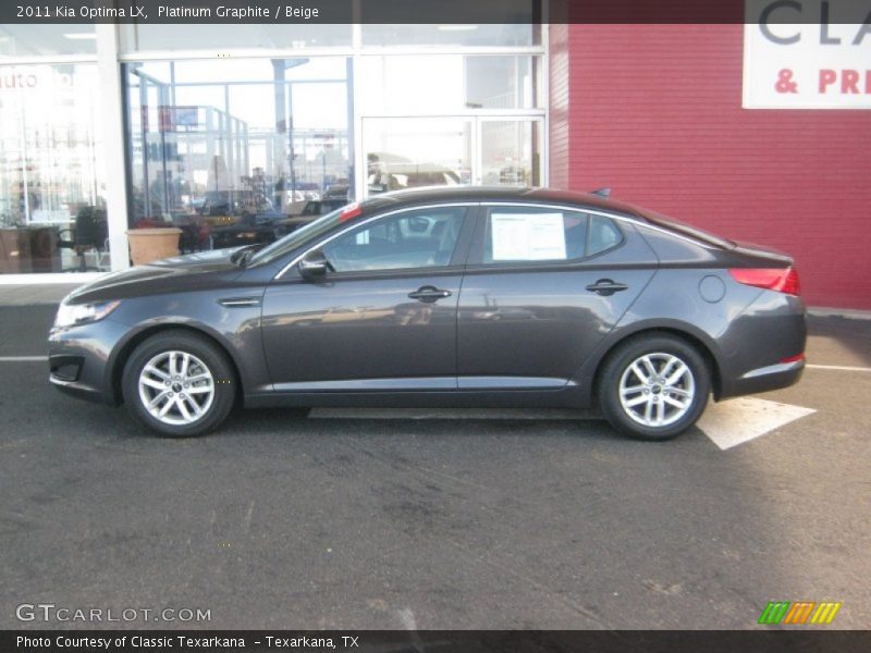 Platinum Graphite / Beige 2011 Kia Optima LX