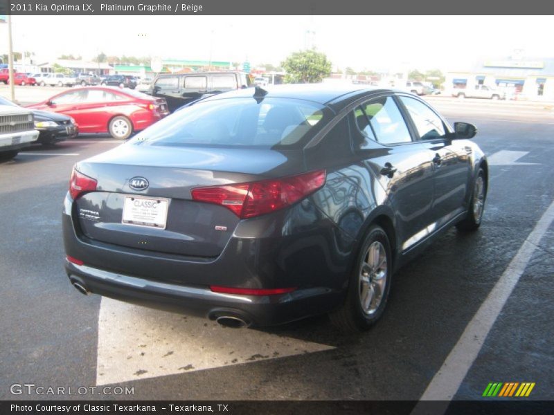 Platinum Graphite / Beige 2011 Kia Optima LX
