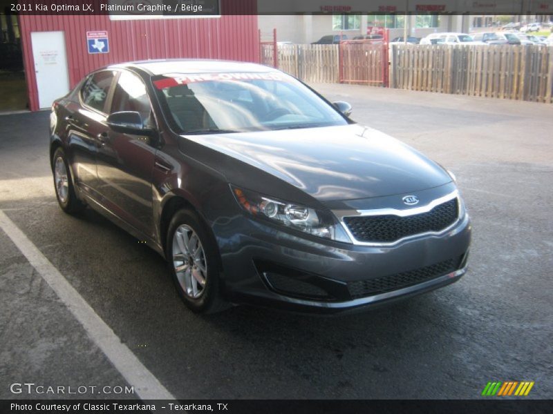 Platinum Graphite / Beige 2011 Kia Optima LX