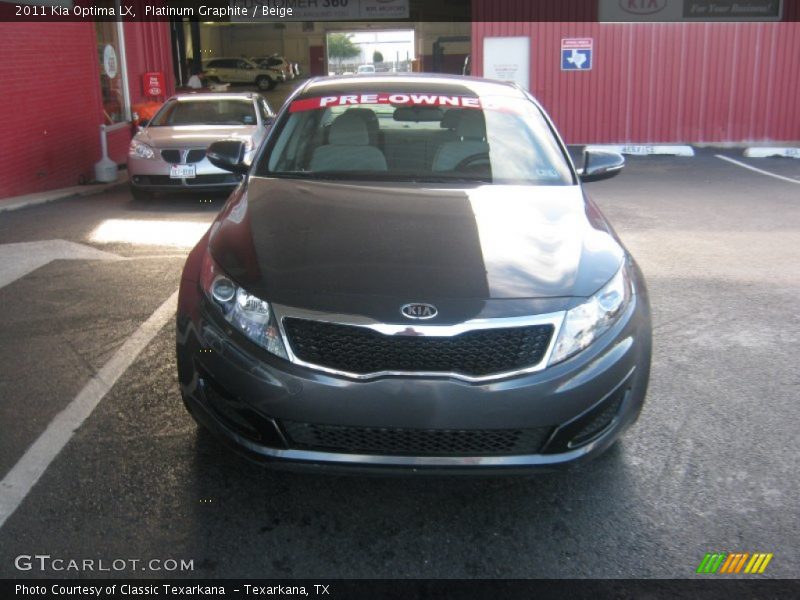 Platinum Graphite / Beige 2011 Kia Optima LX