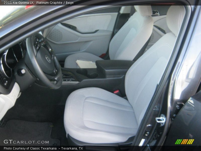 Platinum Graphite / Beige 2011 Kia Optima LX