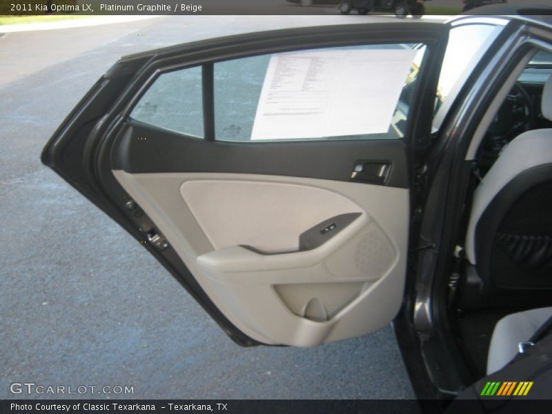 Platinum Graphite / Beige 2011 Kia Optima LX