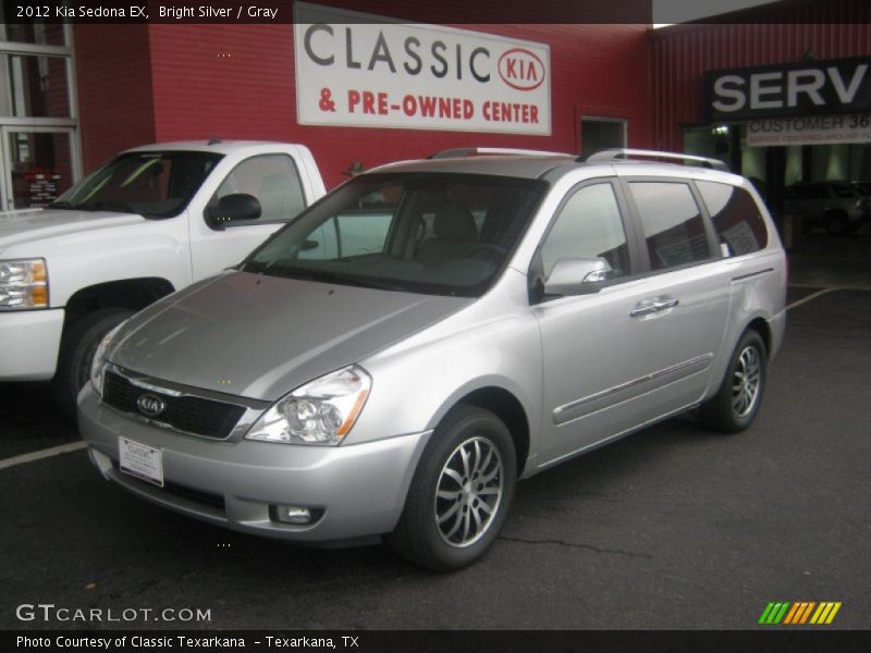 Bright Silver / Gray 2012 Kia Sedona EX