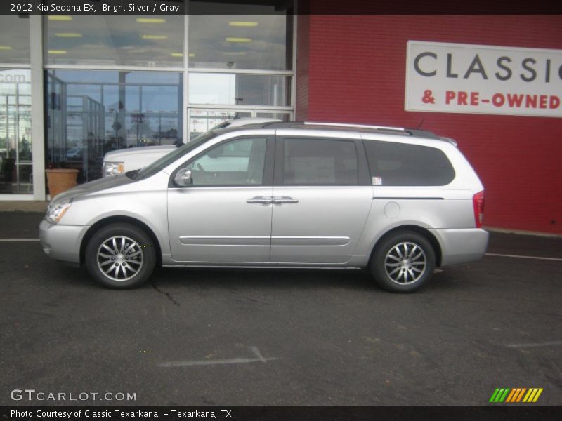 Bright Silver / Gray 2012 Kia Sedona EX