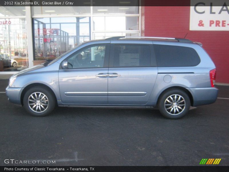 Glacier Blue / Gray 2012 Kia Sedona EX