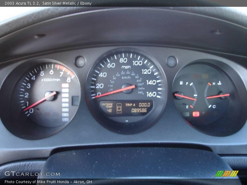 Satin Silver Metallic / Ebony 2003 Acura TL 3.2