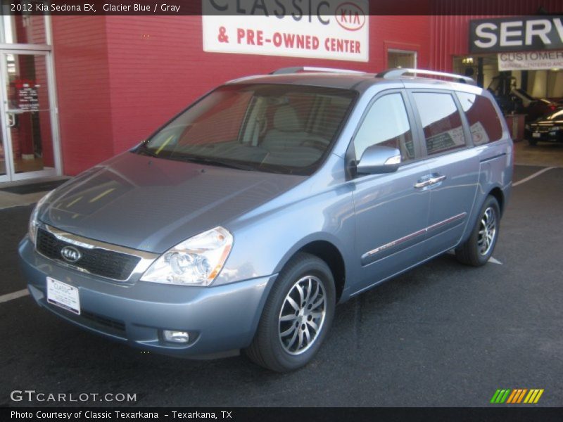 Glacier Blue / Gray 2012 Kia Sedona EX