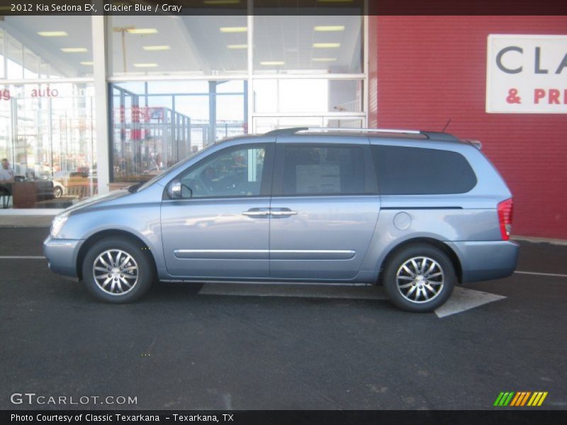 Glacier Blue / Gray 2012 Kia Sedona EX