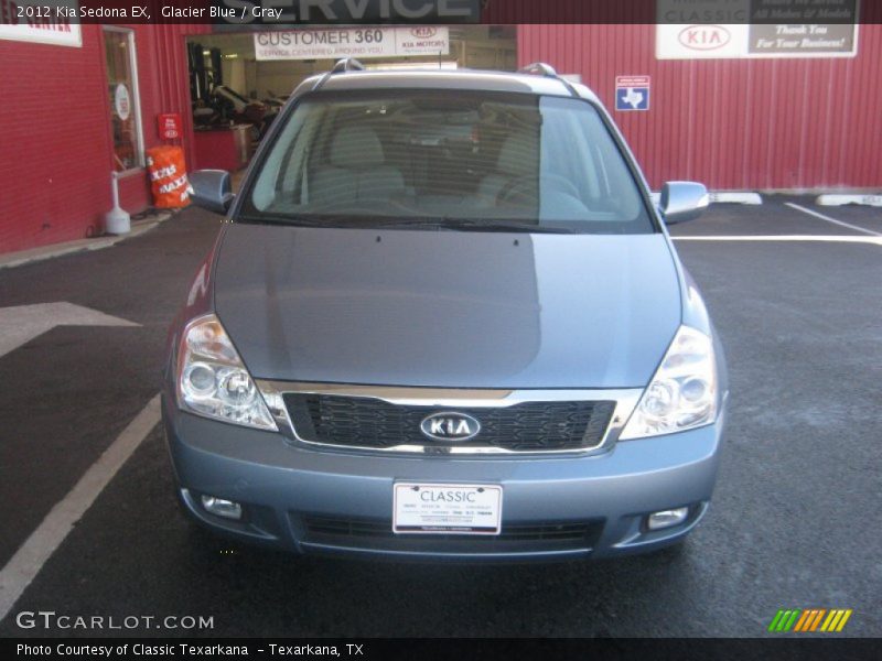 Glacier Blue / Gray 2012 Kia Sedona EX