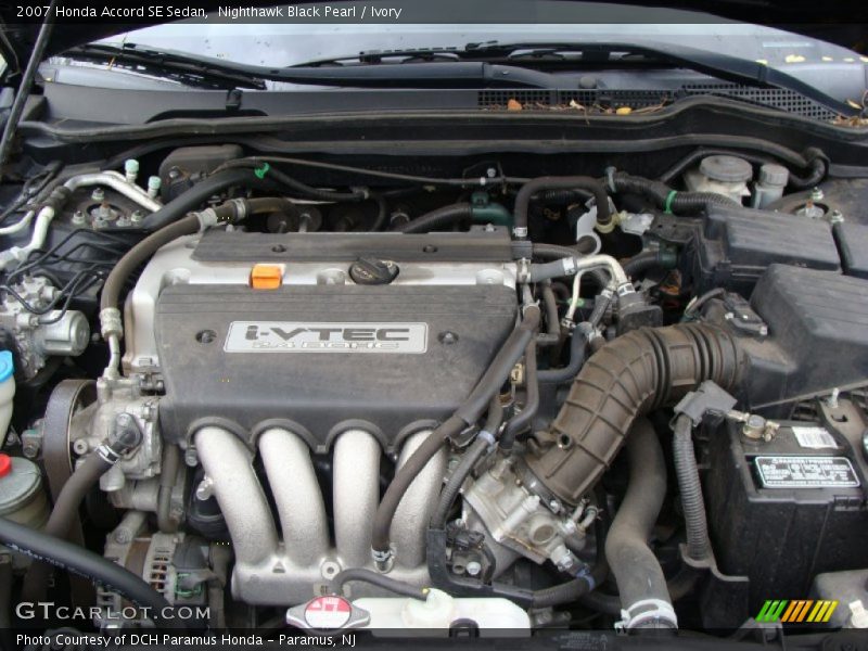  2007 Accord SE Sedan Engine - 2.4L DOHC 16V i-VTEC 4 Cylinder