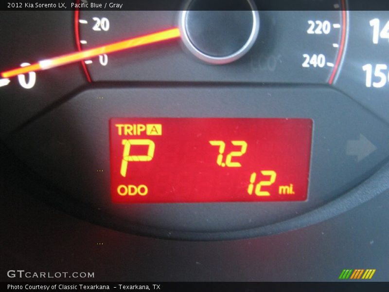 Pacific Blue / Gray 2012 Kia Sorento LX