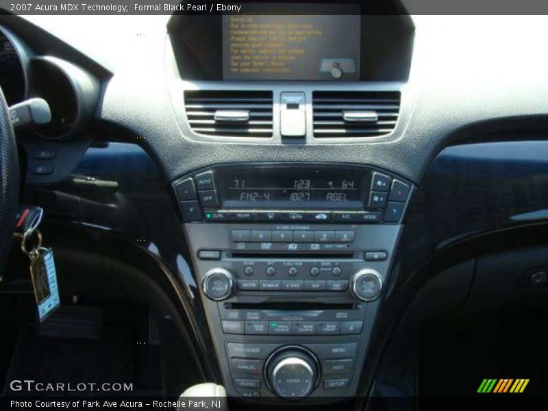 Formal Black Pearl / Ebony 2007 Acura MDX Technology