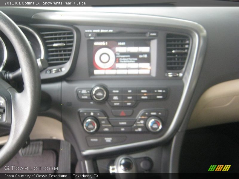 Snow White Pearl / Beige 2011 Kia Optima LX