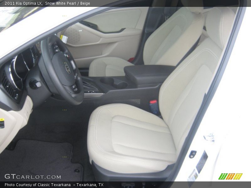 Snow White Pearl / Beige 2011 Kia Optima LX