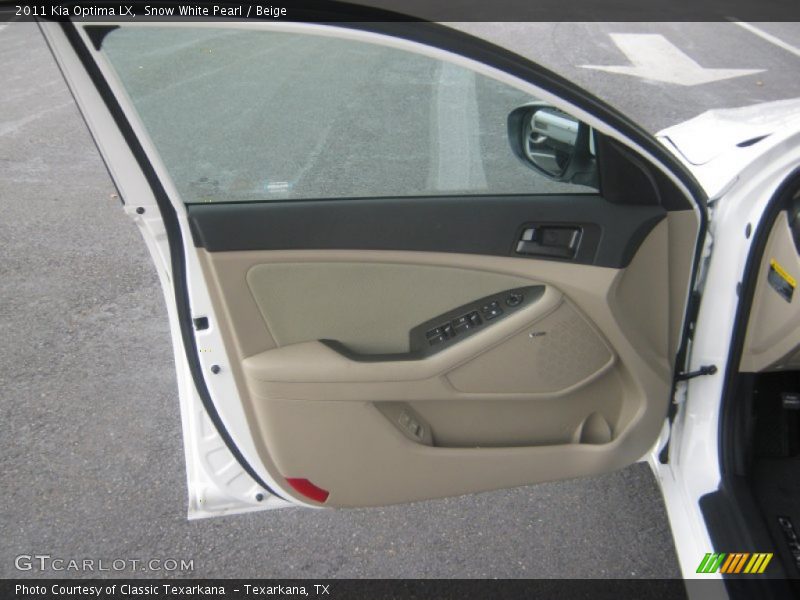 Snow White Pearl / Beige 2011 Kia Optima LX