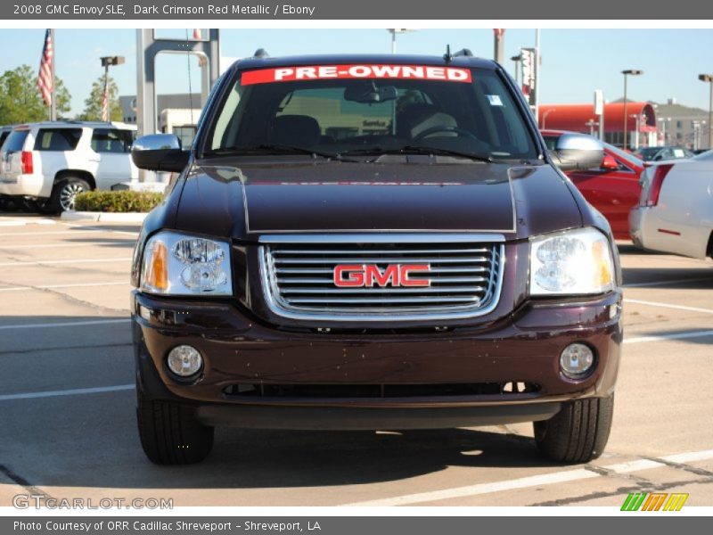 Dark Crimson Red Metallic / Ebony 2008 GMC Envoy SLE