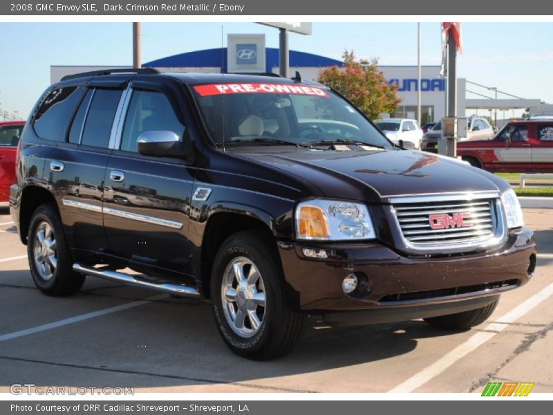 Dark Crimson Red Metallic / Ebony 2008 GMC Envoy SLE