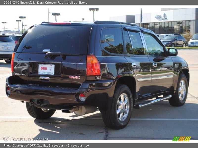 Dark Crimson Red Metallic / Ebony 2008 GMC Envoy SLE