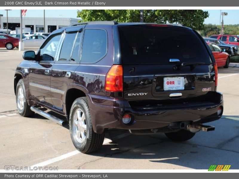 Dark Crimson Red Metallic / Ebony 2008 GMC Envoy SLE