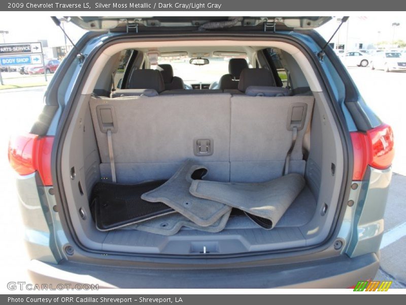 Silver Moss Metallic / Dark Gray/Light Gray 2009 Chevrolet Traverse LS