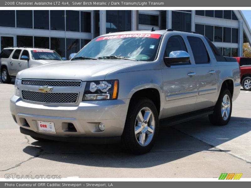 Silver Birch Metallic / Dark Titanium/Light Titanium 2008 Chevrolet Avalanche LTZ 4x4