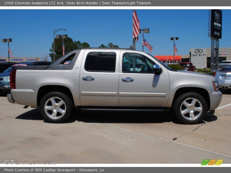 Silver Birch Metallic / Dark Titanium/Light Titanium 2008 Chevrolet Avalanche LTZ 4x4