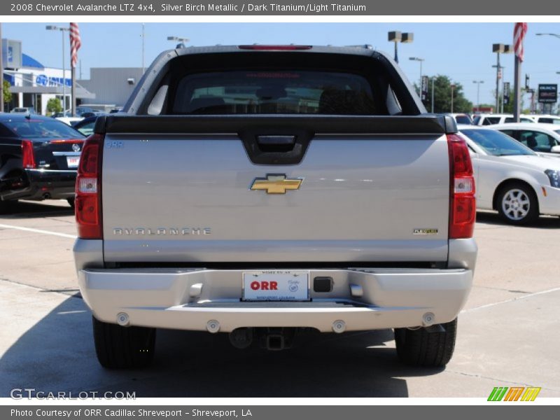 Silver Birch Metallic / Dark Titanium/Light Titanium 2008 Chevrolet Avalanche LTZ 4x4