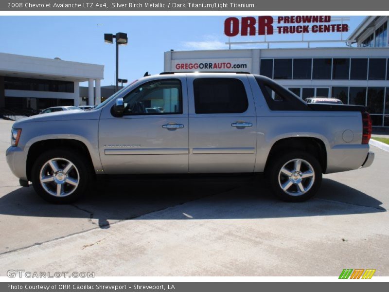 Silver Birch Metallic / Dark Titanium/Light Titanium 2008 Chevrolet Avalanche LTZ 4x4