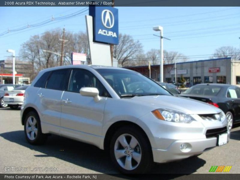 Alabaster Silver Metallic / Ebony 2008 Acura RDX Technology